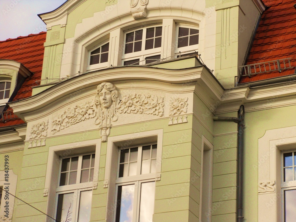 Naklejka premium Jugendstil haus