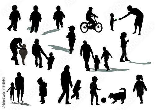 vector silhouette set