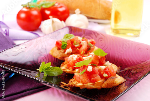 Photography bruschetta