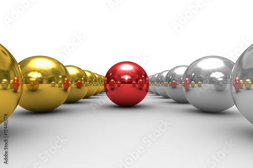 leadership concept on white background. Isolated 3D image