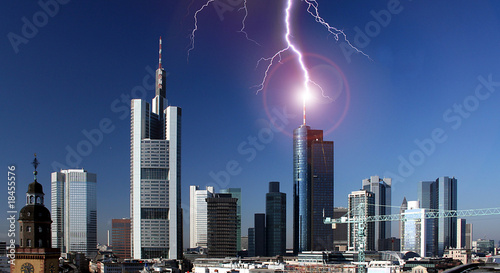 Blitzeinschlag in Frankfurt