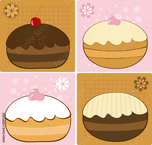 Delicious Hanukkah Donuts Set