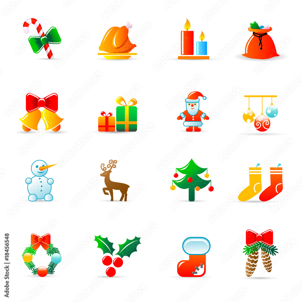 Christmas icons Christmas icons