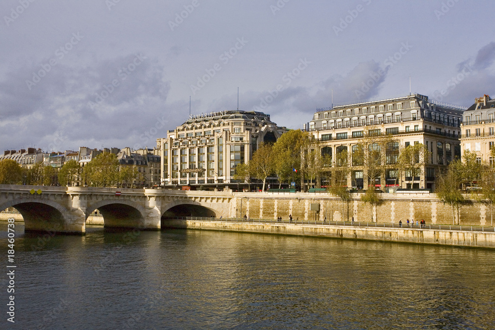 Naklejka premium france, paris : magasin