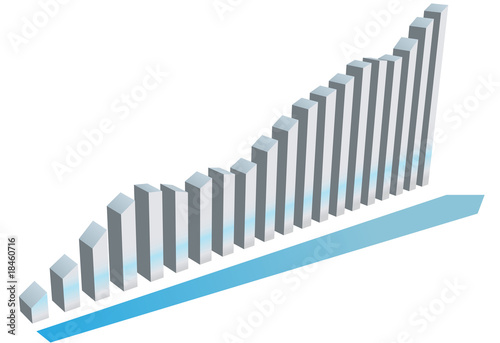 Growth graph charts system progress