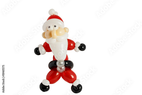 Santa claus shaped with balloons