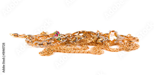 Pile of Gold Jewelry