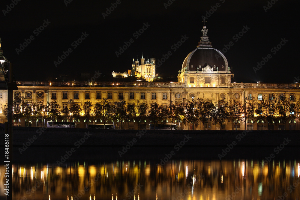 Fototapeta premium lyon by night