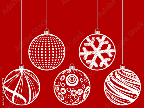 christmas globe vector illustration