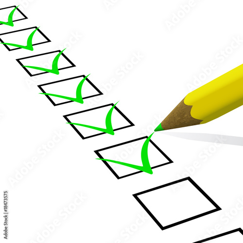 Check list. Vector illustration.