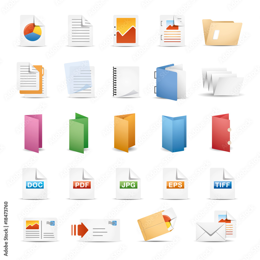 Icon set for press & office.