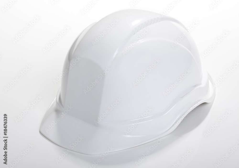 Fototapeta premium casque de chantier blanc