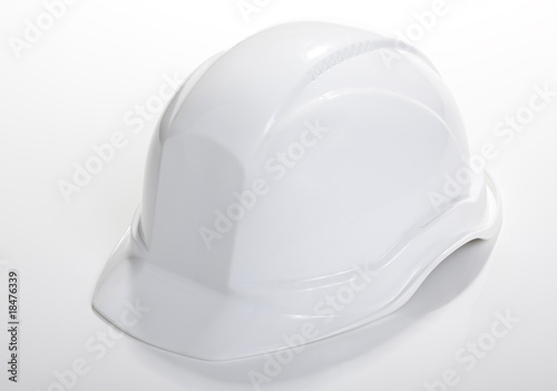 casque de chantier blanc