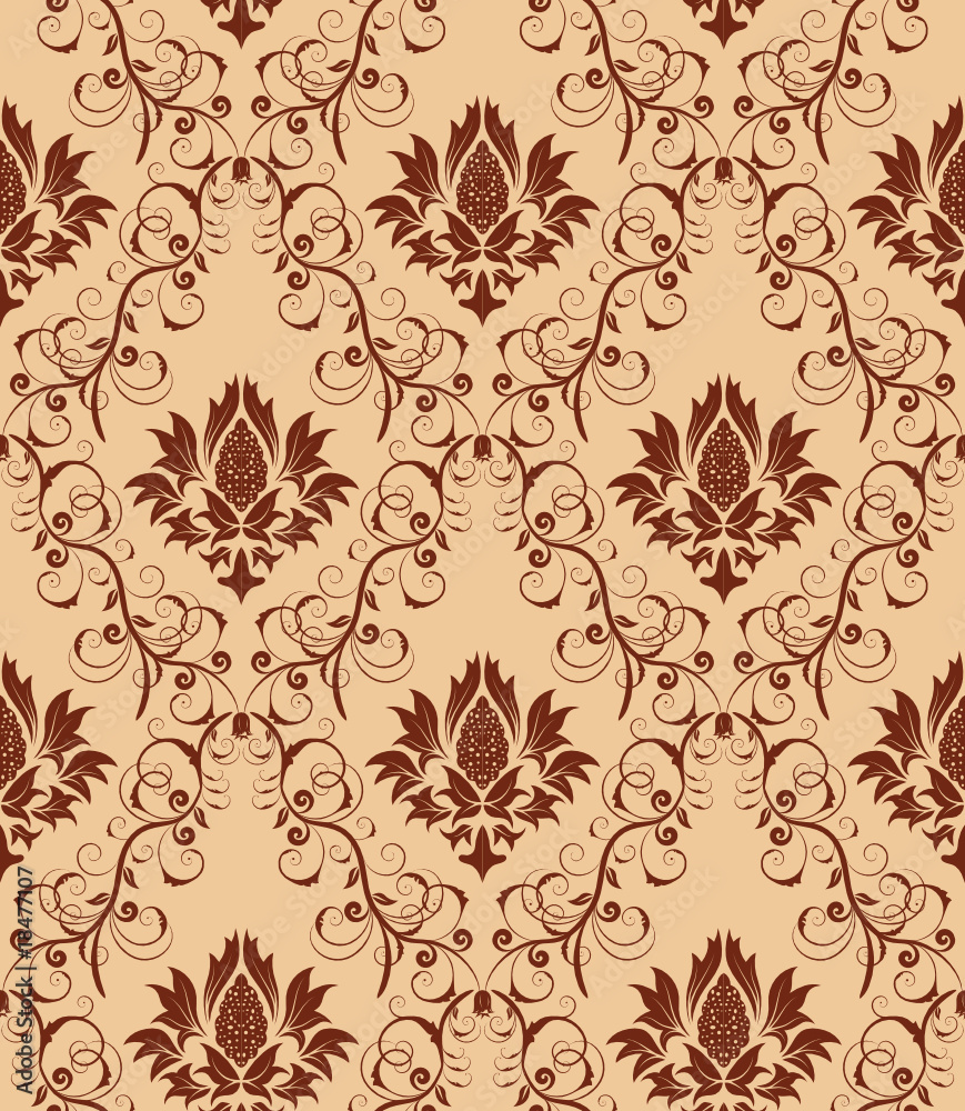 seamless damask pattern