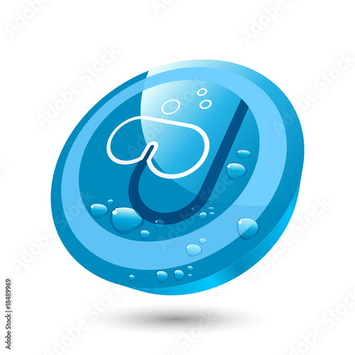 tauchen tauchsport taucherbrille zeichen symbol