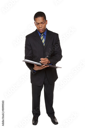 businessman - taking notes photo