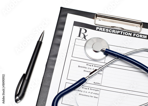 Wallpaper Mural Blank Rx with stethoscope Torontodigital.ca