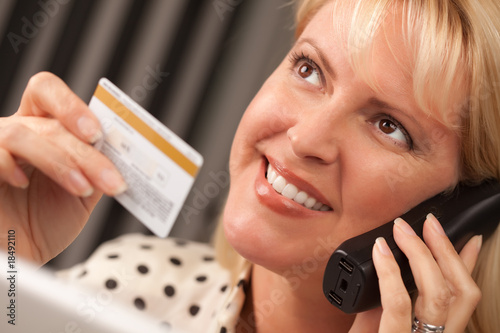 Beautiful Woman on Phone Ho...