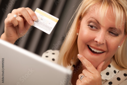 Beautiful Woman Using Lapto...