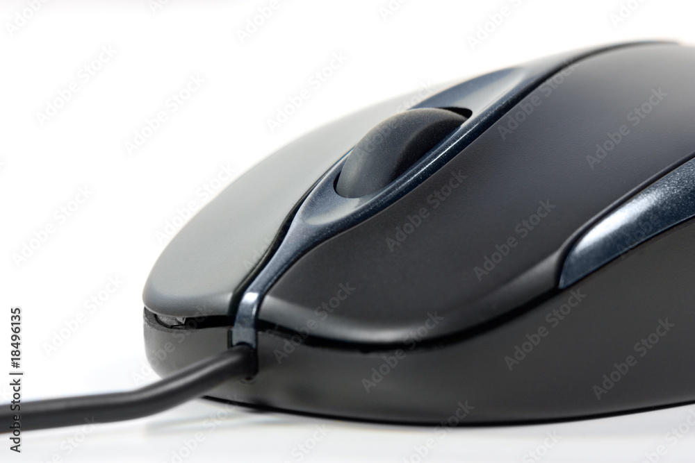 Black computer mouse Black computer mouse