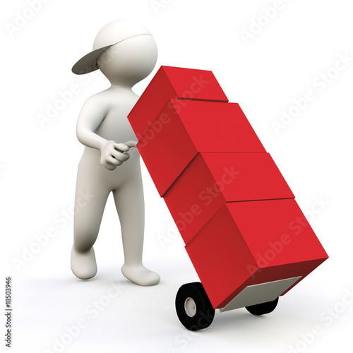 3D Man Carrier