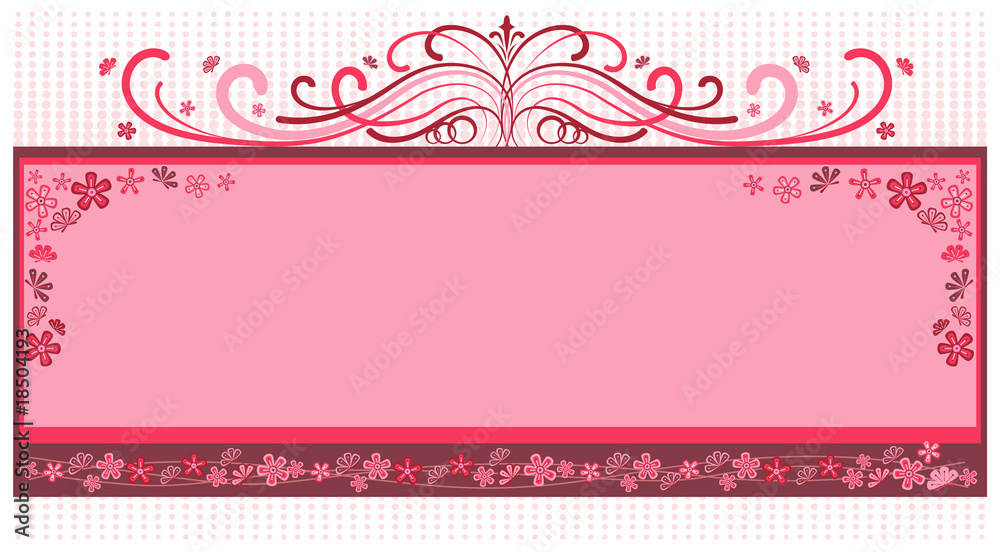 pink colour retro frame