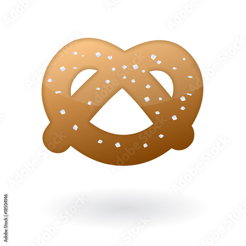 vector pretzel isolated