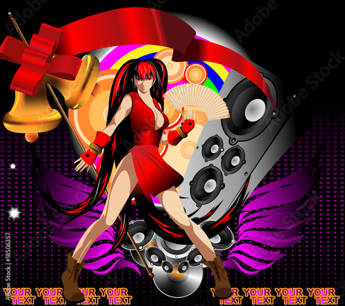 Party background. Template flyer for party