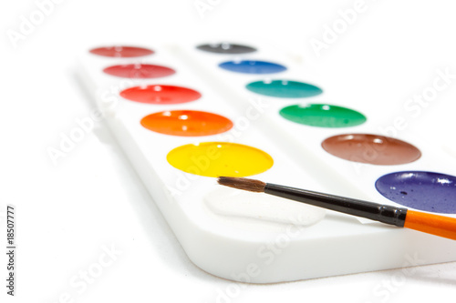 Water Colors box on a white background