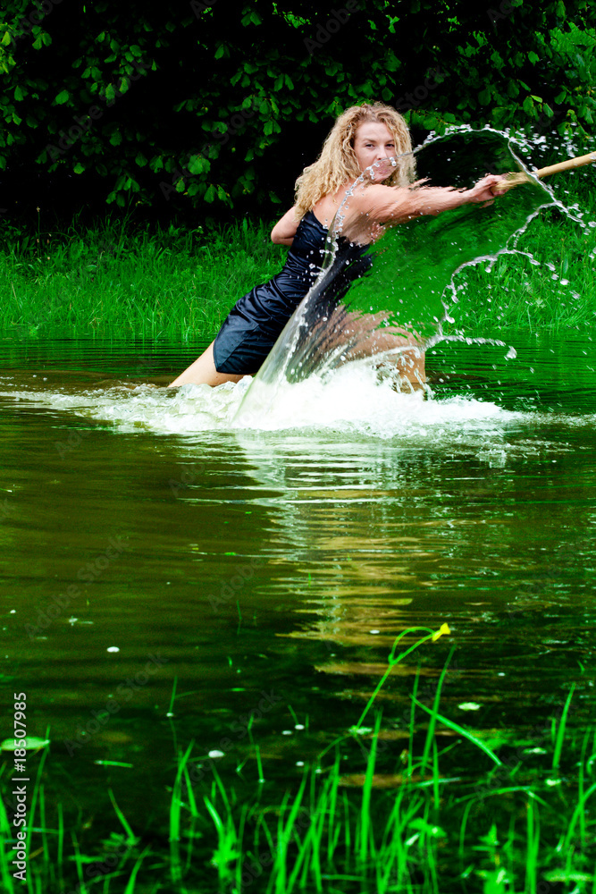 Fototapeta premium Kung fu girl