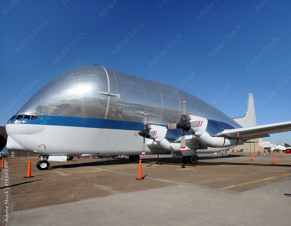 Strange looking transport airplane