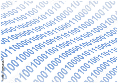 Abstract binary code waves vector background