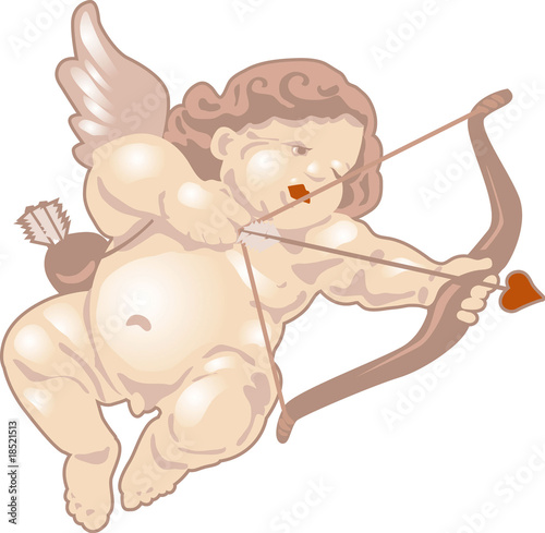 cupid aiming arrow