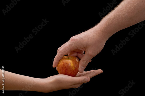 Hands & Apple