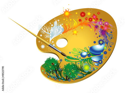 Palette of the artist