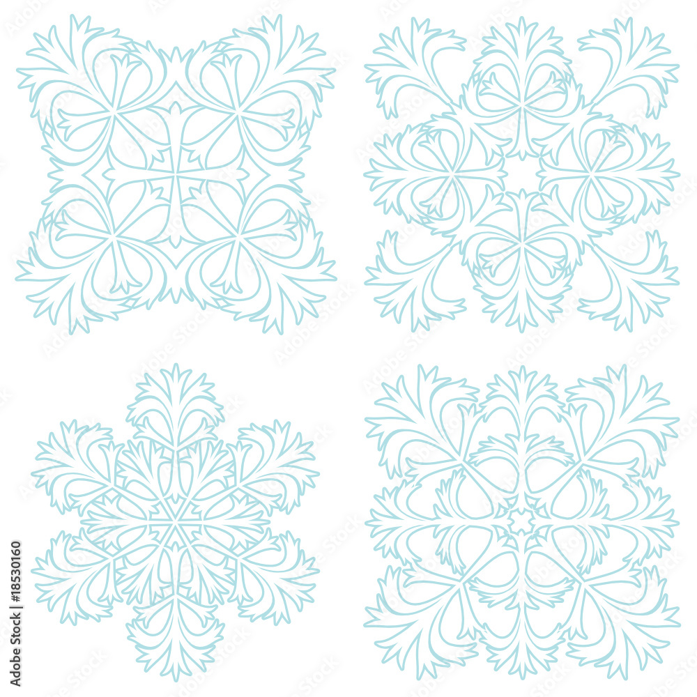 Decorative snowflake. Decorative snowflake.