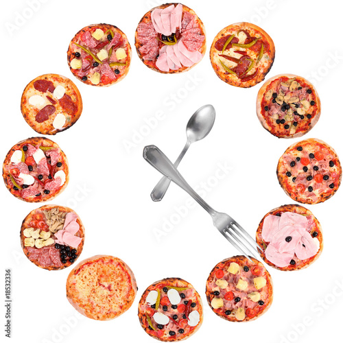 orologio di pizza photo