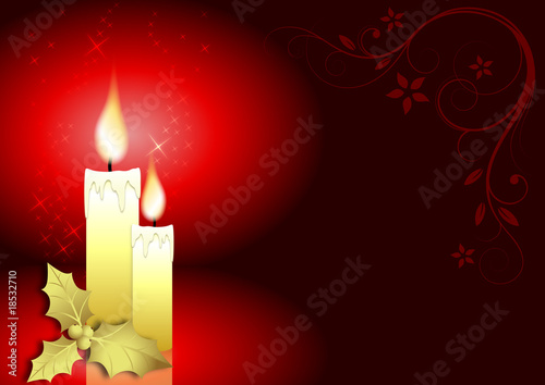 background with beautiful candles