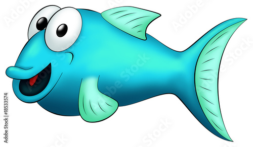 bBlauer Fisch