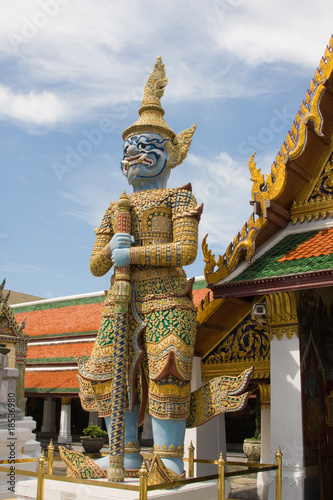 A kind of mythological soldier in Grand Palace in Bangkok © OlegD