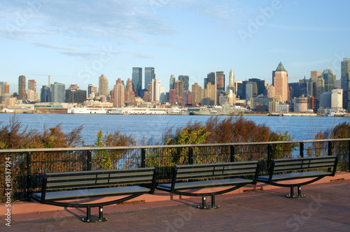 capture of new york city skyline at afternoon