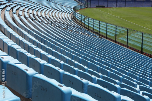 Large empty stadium seating