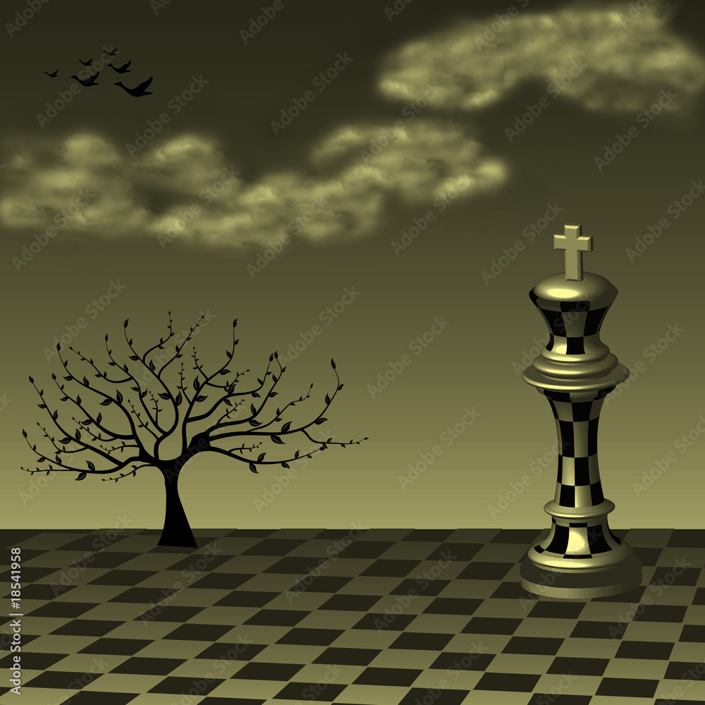 Abstract chess art