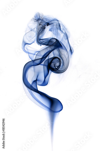Rising smoke.