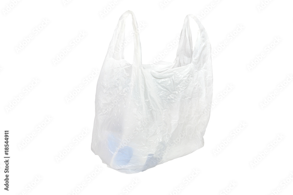 white plastic bag under the white background white plastic bag under the white background