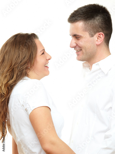 happy young couple in love