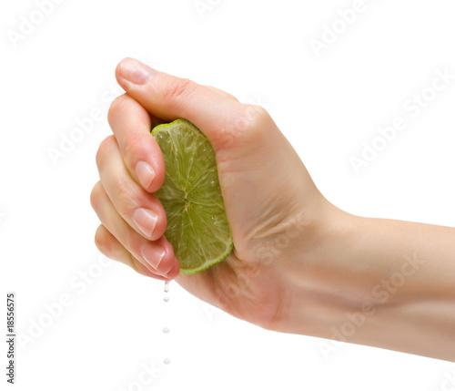 Squeezing a lime