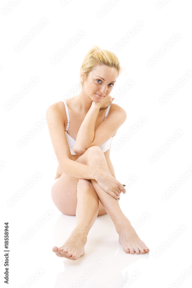 young blond woman with freckles young blond woman with freckles