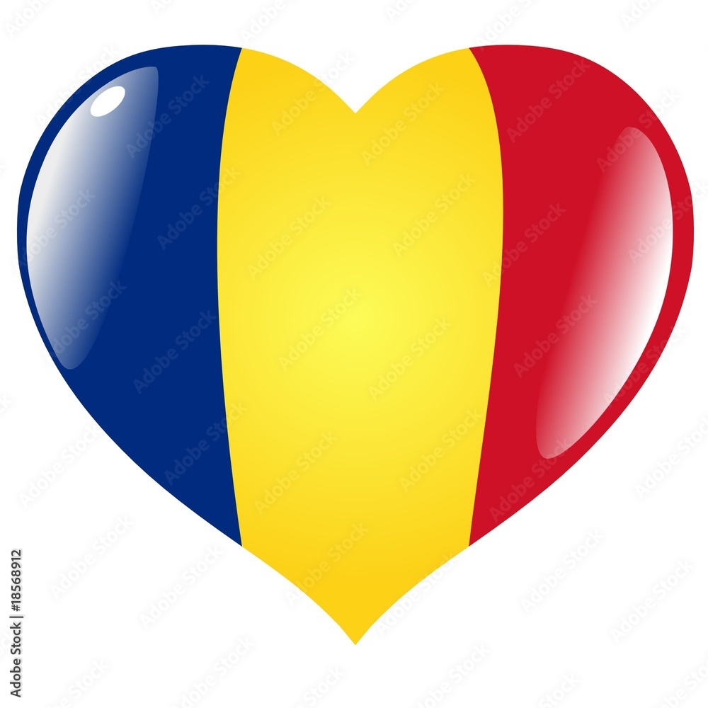 Fototapeta premium Romania in heart