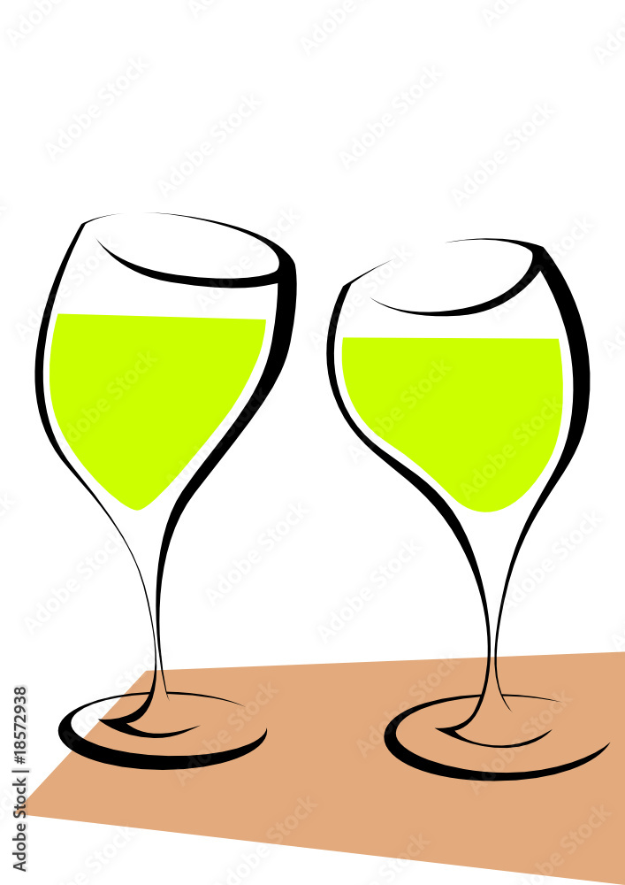 Obraz premium Two glasses